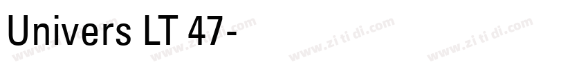 Univers LT 47字体转换